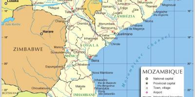 მაპუტუ მოზამბიკის რუკა